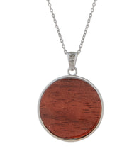 Koa Wave Pendant Necklace