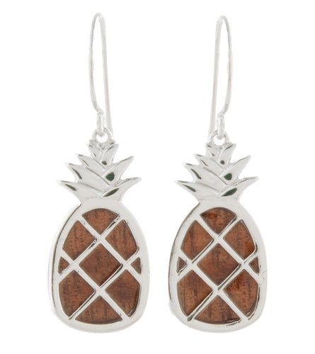 Koa Pineapple Earrings