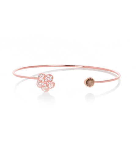 Rose Gold Plumeria Cuff