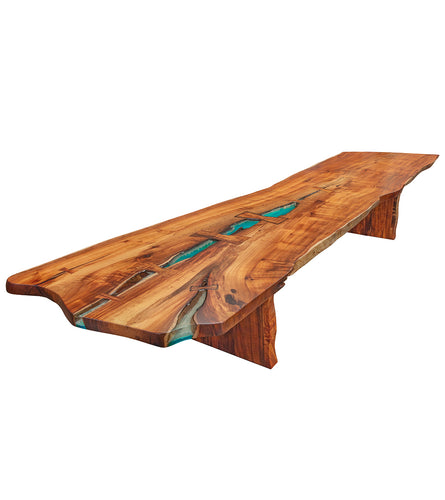 Freeform Banquet Table with Deep-Pour Resin