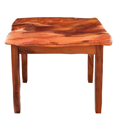 Mesita de noche de losa de koa de forma libre 