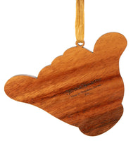 Koa Flat Ornament - Shaka