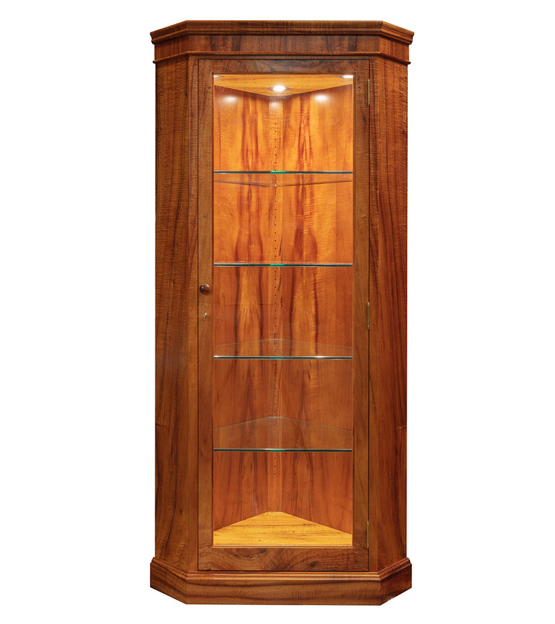 Corner glass cupboard deals