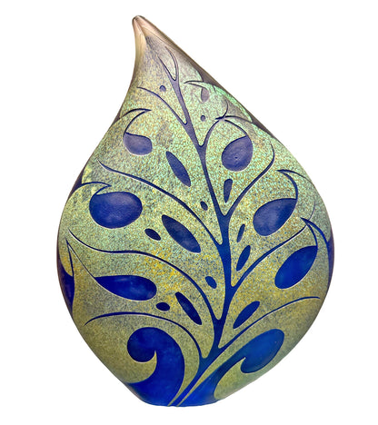 ダニエル・モー作ガラス彫刻「Leaf」