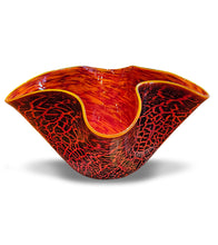 Kilauea Crackled Bowl LB-203 by Daniel Moe