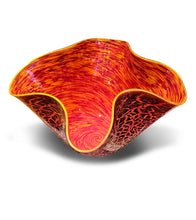 Kilauea Crackled Bowl LB-203 by Daniel Moe