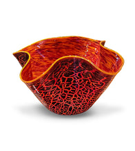 Kilauea Crackled Bowl LB-203 by Daniel Moe