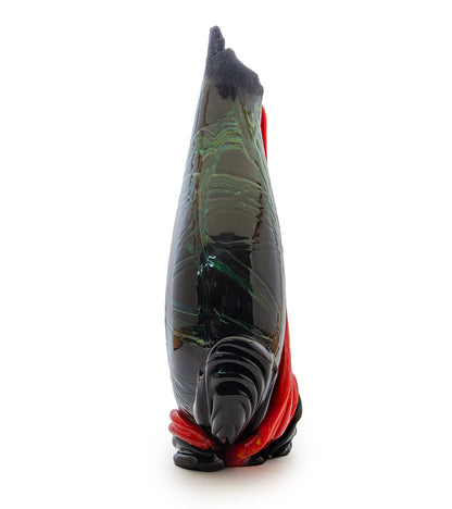 ガラス反転キラウエア表面流し花瓶「KI-74」 