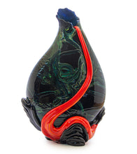 Glass Inversion Kilauea Surface Flow Vase "KI-74"