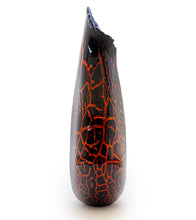 Glass Crackled Kilauea Vase "CV-78"