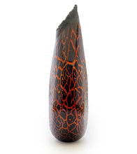 Glass Crackled Kilauea Vase "CV-78"
