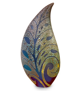 Glass Sculpture "Leaf" LEAF-18 by Daniel Moe