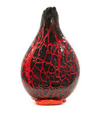 Jarrón de vidrio con superficie craquelada "CSF-192"