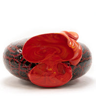 Jarrón de vidrio con superficie craquelada "CSF-192"