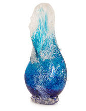 Escultura de vidrio "Jarrón de olas Kalapana Kai" WV259 de Daniel Moe