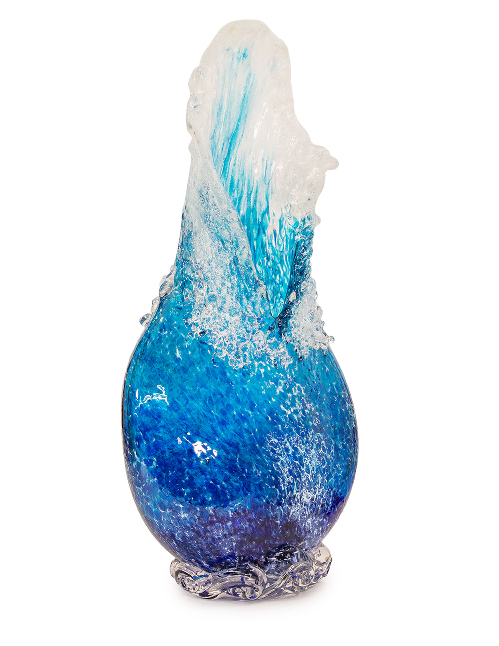 ダニエル・モー作ガラス彫刻「カラパナ・カイ・ウェーブ・ベース」WV259