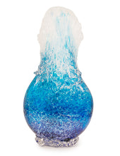 Escultura de vidrio "Jarrón de olas Kalapana Kai" WV259 de Daniel Moe