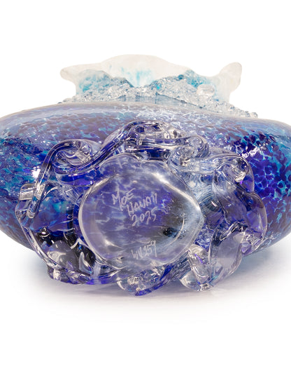 ダニエル・モー作ガラス彫刻「カラパナ・カイ・ウェーブ・ベース」WV259