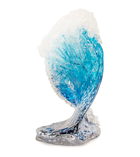 Glass Wave Sculpture "Kalapana Kai Sidewave" W471"