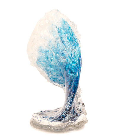 Escultura de vidrio ondulada "Kalapana Kai Sidewave" (ancho: 353 cm) 