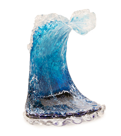 Escultura de vidrio ondulada "Kalapana Kai Sidewave" (ancho: 353 cm) 