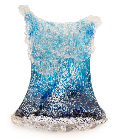 Escultura de vidrio ondulada "Kalapana Kai Sidewave" (ancho: 353 cm) 