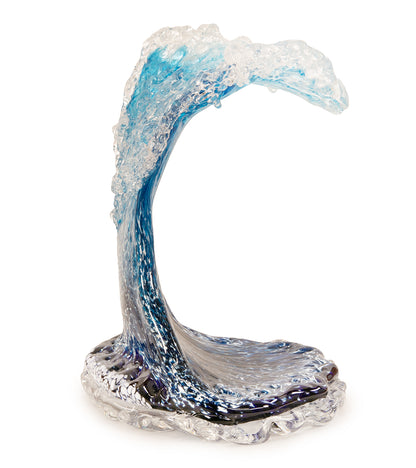 Escultura de vidrio ondulada "Kalapana Kai Sidewave" (ancho: 353 cm) 