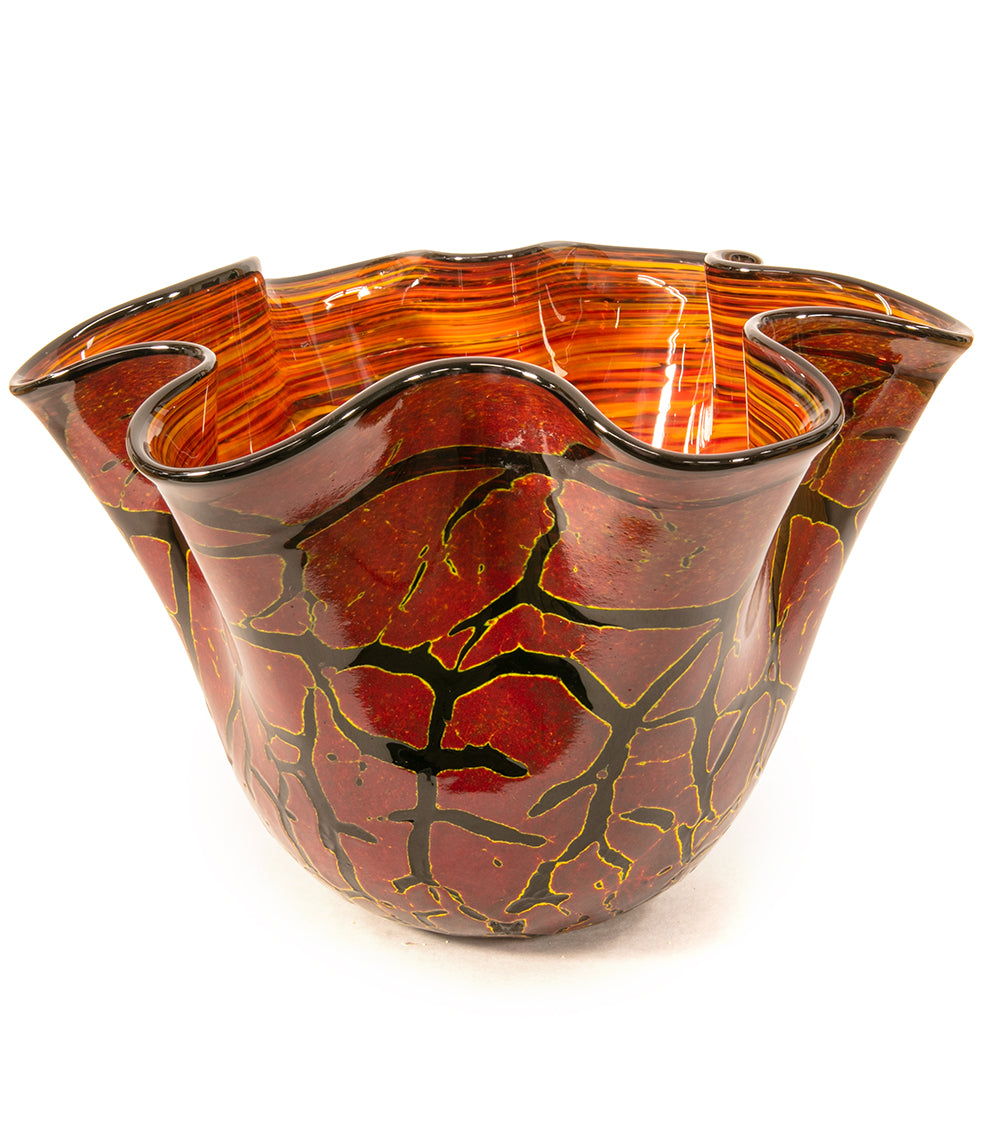 "Crackled Kilauea Bowl" by Daniel Moe