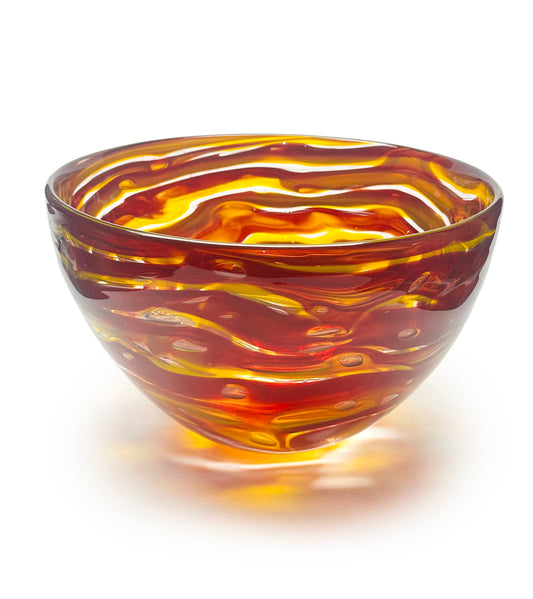 Glass Bowl "Pele" by Jonathan Swanz