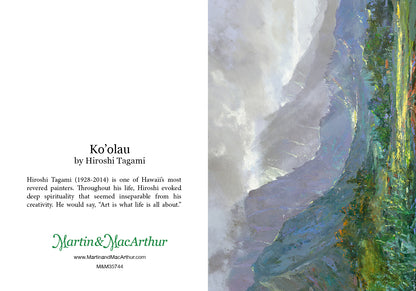 Greeting Card "Ko'olau" by Hiroshi Tagami