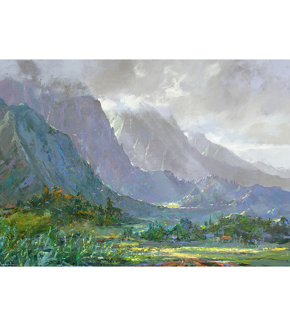 Greeting Card "Ko'olau" by Hiroshi Tagami