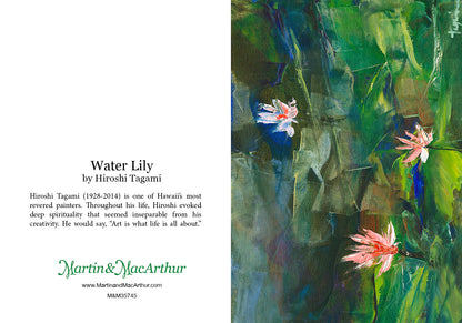 Greeting Card "Water Lily" by Hiroshi Tagami
