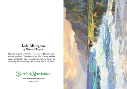 Tarjeta de felicitación "Laie Afterglow" de Hiroshi Tagami