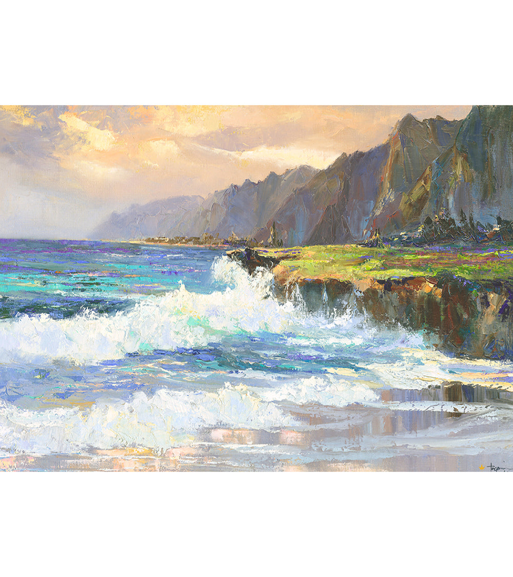 Tarjeta de felicitación "Laie Afterglow" de Hiroshi Tagami