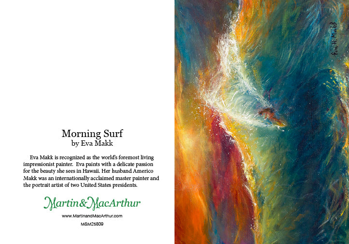 Greeting Card "Morning Surf" by Eva Makk