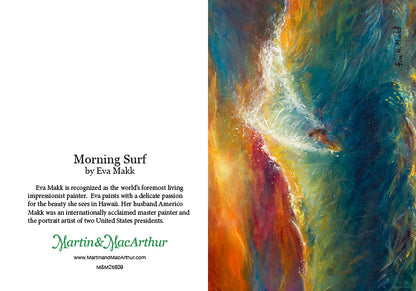 Greeting Card "Morning Surf" by Eva Makk