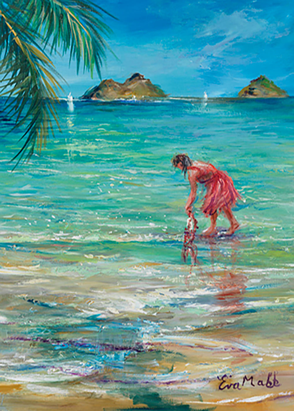 Greeting Card "Scented Lei" by Eva Makk