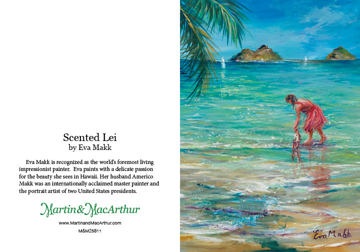 Greeting Card "Scented Lei" by Eva Makk