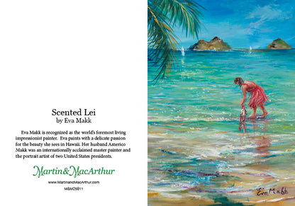 Greeting Card "Scented Lei" by Eva Makk