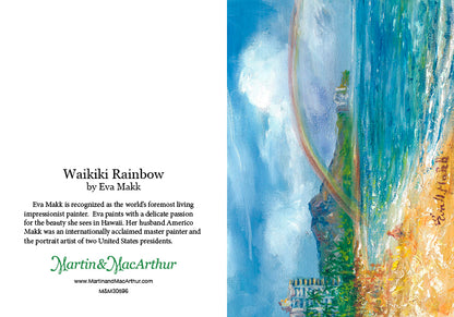 Greeting Card "Waikiki Rainbow" by Eva Makk