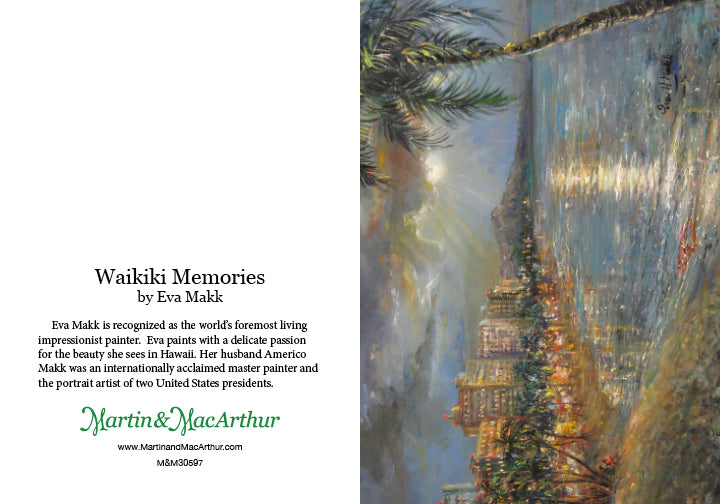 Tarjeta de felicitación "Recuerdos de Waikiki" de Eva Makk