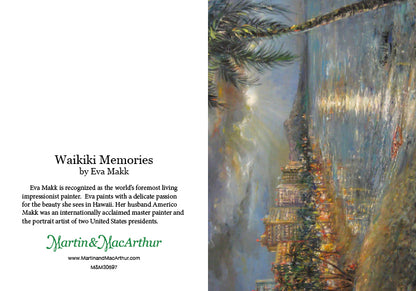 Tarjeta de felicitación "Recuerdos de Waikiki" de Eva Makk