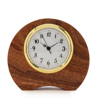 Malia Koa-Padauk Desk Clock