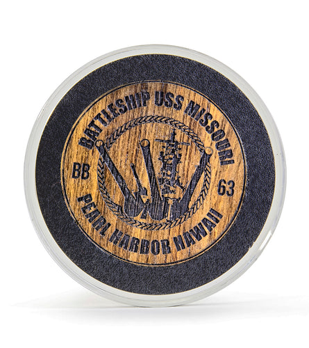 Solid Teak Encapsulated Commemorative Coin