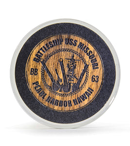 Solid Teak Encapsulated Commemorative Coin