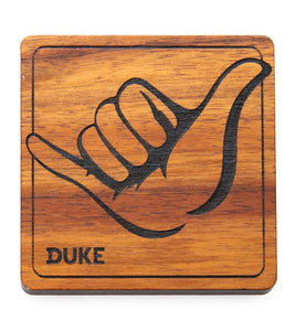 Duke Koa Coaster – Shaka