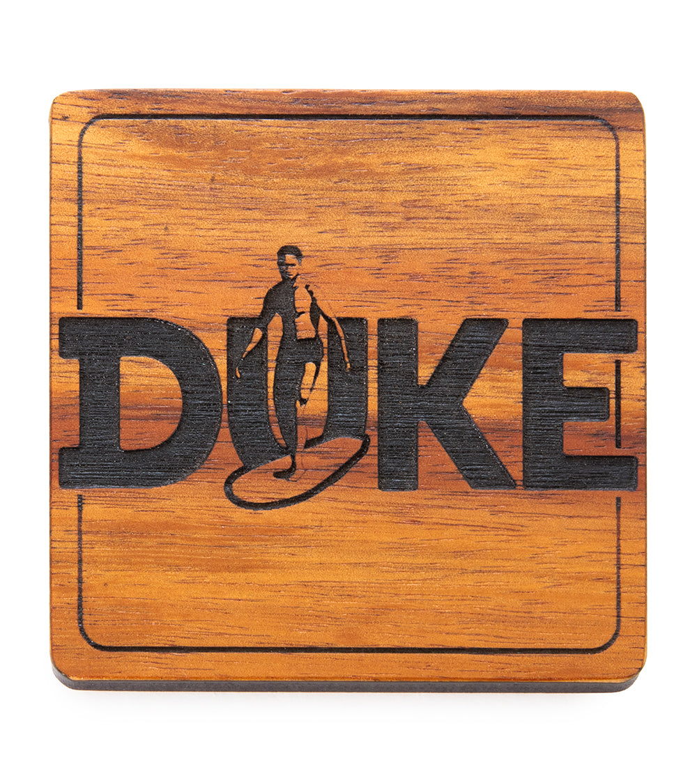 Duke Koa Coaster – Logo