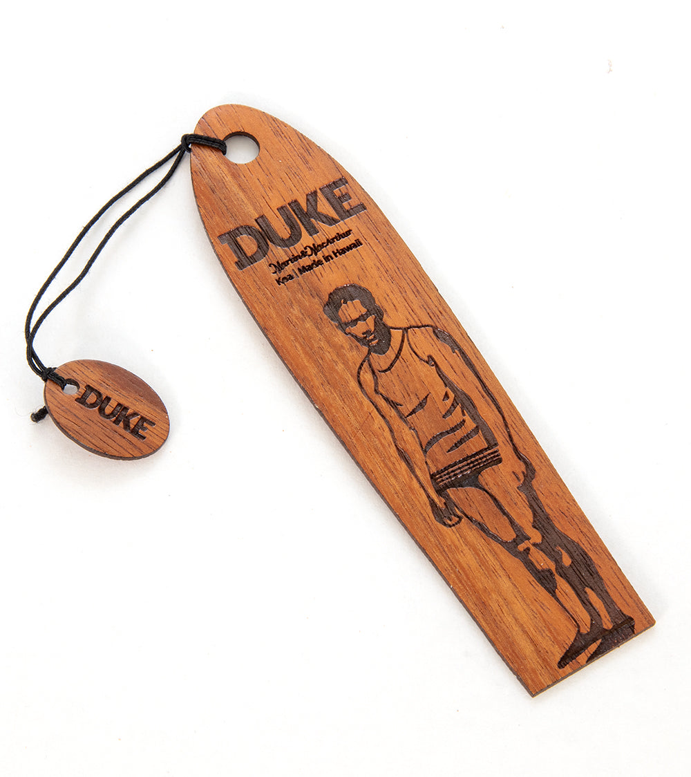 Duke Koa Bookmark - Duke Standing with his Board – Martin & MacArthur