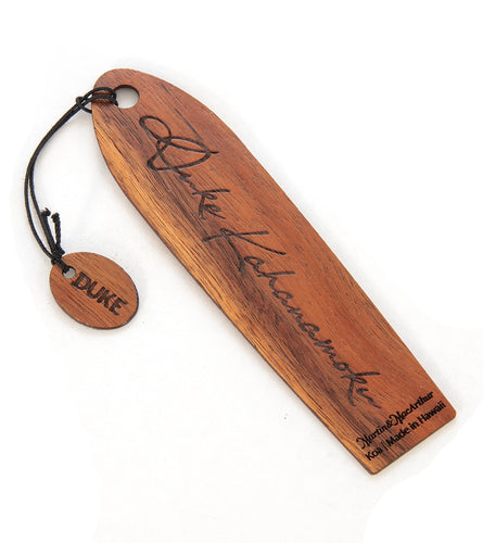 Duke Koa Bookmark - Duke Signature