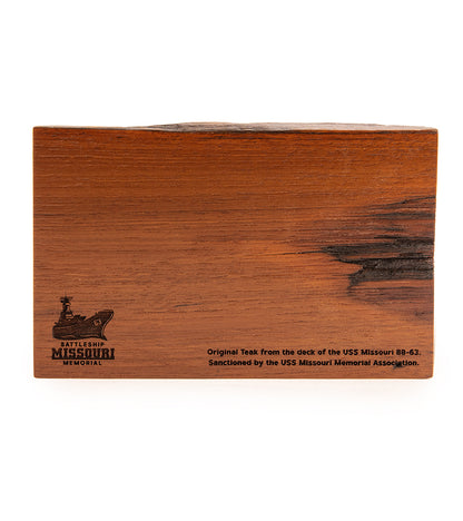 USS Missouri Commemorative Teak Plank without Plug Hole